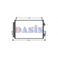 142013N AKS DASIS Конденсатор, кондиционер