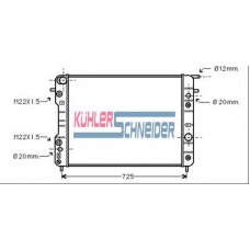 0612101 KUHLER SCHNEIDER Радиатор, охлаждение двигател