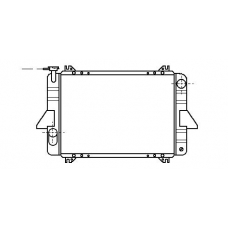 DN2088 AVA Радиатор, охлаждение двигателя