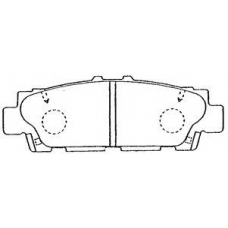 A2N042 AISIN Комплект тормозных колодок, дисковый тормоз