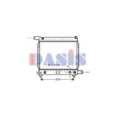 120550N AKS DASIS Радиатор, охлаждение двигателя