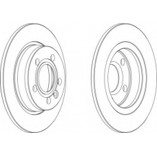DDF847-1 FERODO Тормозной диск