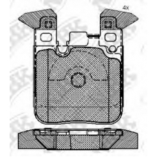 PN32004 NiBK Комплект тормозных колодок, дисковый тормоз