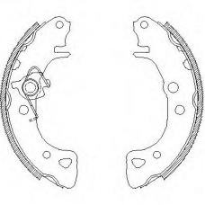 Z4126.00 WOKING Комплект тормозных колодок