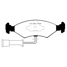 DP2389 EBC Brakes Колодки тормозные