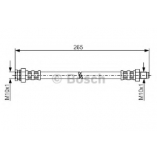 1 987 481 251 BOSCH Тормозной шланг
