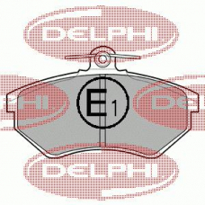LP770 DELPHI Комплект тормозных колодок, дисковый тормоз