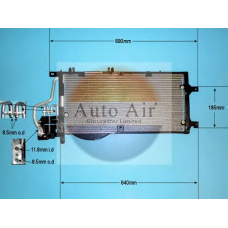 16-1244 AUTO AIR GLOUCESTER Конденсатор, кондиционер