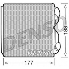 DRR25010 DENSO Теплообменник, отопление салона