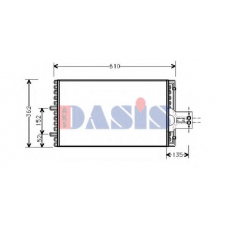 062090N AKS DASIS Конденсатор, кондиционер