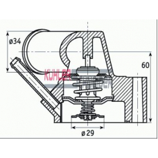 7416351 KUHLER SCHNEIDER Термостат, охлаждающая жидкость