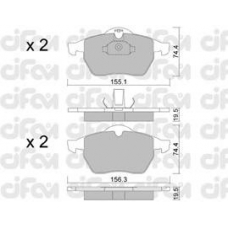 822-118-0 CIFAM Комплект тормозных колодок, дисковый тормоз