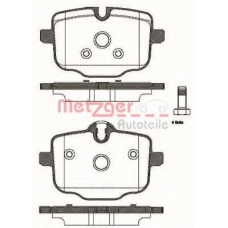 1433.00 METZGER Комплект тормозных колодок, дисковый тормоз