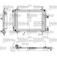 817465 VALEO Конденсатор, кондиционер