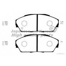 H031-01 ASHUKI Комплект тормозных колодок, дисковый тормоз