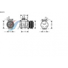 BWK073 AVA Компрессор, кондиционер