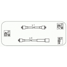 ABS16 JANMOR Комплект проводов зажигания