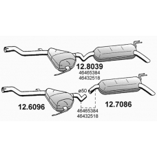 12.6096 ASSO Средний глушитель выхлопных газов
