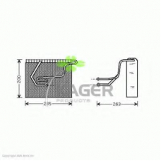 94-5702 KAGER Испаритель, кондиционер