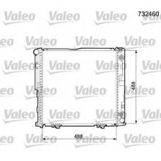 732460 VALEO Радиатор, охлаждение двигателя