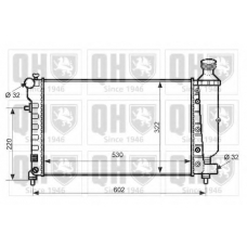 QER2276 QUINTON HAZELL Радиатор, охлаждение двигателя