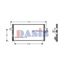 072010N AKS DASIS Конденсатор, кондиционер