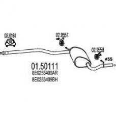 01.50111 MTS Средний глушитель выхлопных газов