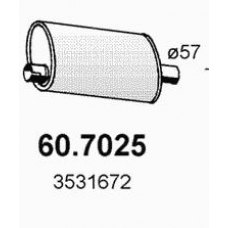 60.7025 ASSO Глушитель выхлопных газов конечный