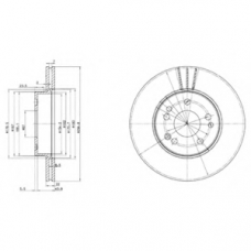 BG2677 DELPHI Тормозной диск