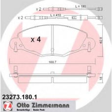 23273.180.1 ZIMMERMANN Комплект тормозных колодок, дисковый тормоз