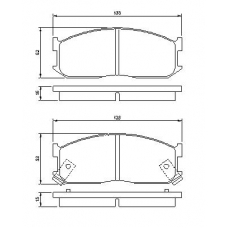 0 986 460 020 BOSCH Комплект тормозных колодок, дисковый тормоз