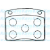 BP-2048 KAVO PARTS Комплект тормозных колодок, дисковый тормоз