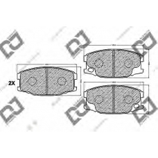 BP1060 DJ PARTS Комплект тормозных колодок, дисковый тормоз