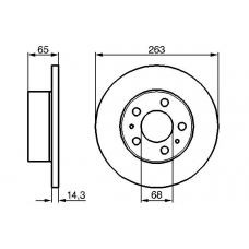 0 986 478 144 BOSCH Тормозной диск