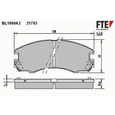 BL1609A2 FTE Колодки тормозные