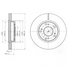 BG4294 DELPHI Тормозной диск