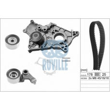 56951701 RUVILLE Водяной насос + комплект зубчатого ремня