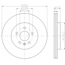 8DD 355 114-701 HELLA Тормозной диск