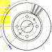 BSF3833 QUINTON HAZELL Тормозной диск