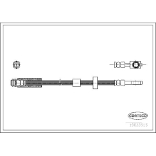 19033515 CORTECO Тормозной шланг
