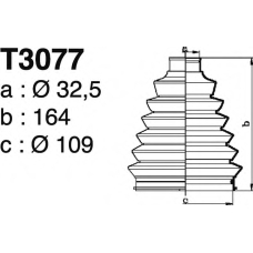 T3077 DEPA Комплект пылника, приводной вал