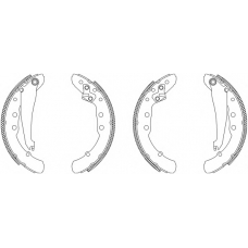 8DB 355 003-561 HELLA PAGID Комплект тормозных колодок