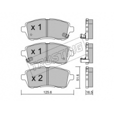 809.1 TRUSTING Комплект тормозных колодок, дисковый тормоз