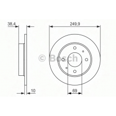 0 986 479 966 BOSCH Тормозной диск