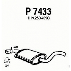 P7433 FENNO Средний глушитель выхлопных газов