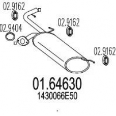 01.64630 MTS Глушитель выхлопных газов конечный