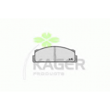 35-0356 KAGER Комплект тормозных колодок, дисковый тормоз