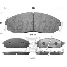 FK11169 KAISHIN Комплект тормозных колодок, дисковый тормоз