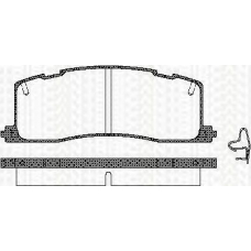 8110 13003 TRISCAN Комплект тормозных колодок, дисковый тормоз