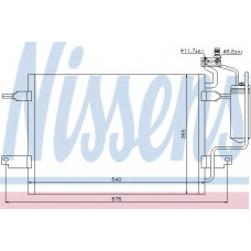94624 NISSENS Конденсатор, кондиционер